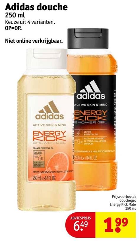 Adidas douche 250 ml aanbieding bij Kruidvat .